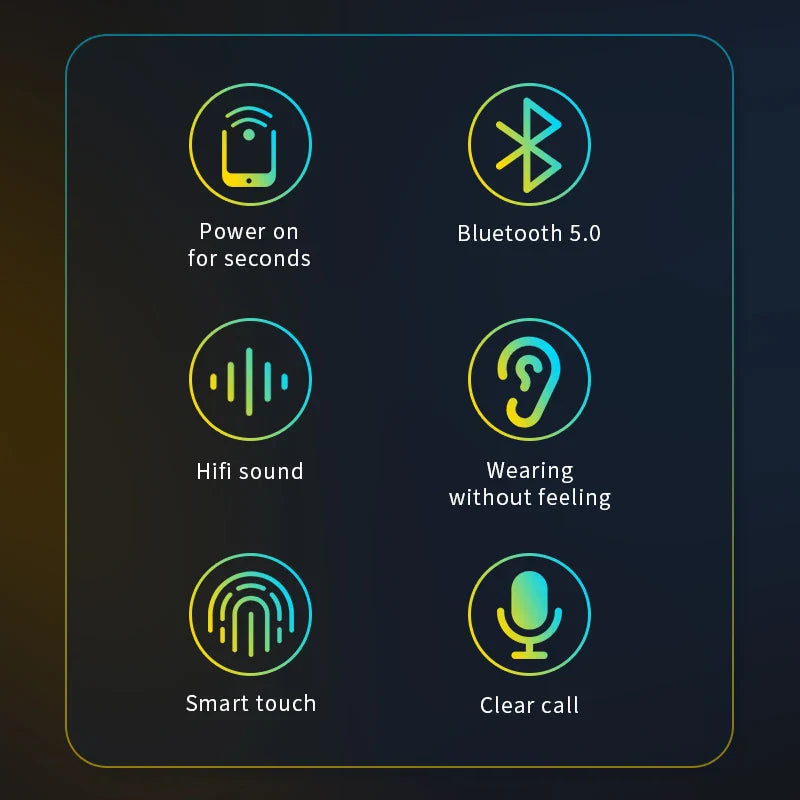 KTX-689235 Wireless Noise-Cancelling TWS Earbuds with Stereo Sound and Long Standby for Gaming