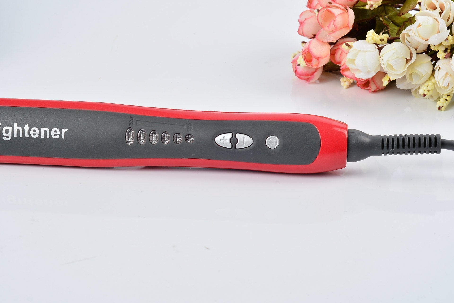 KTX-729171 Ceramic Hair Straightening Brush with Adjustable Temperature Control and Detangling Features