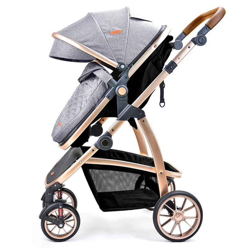 KTX-960467 3 in 1 Foldable Aluminium Alloy Stroller with Car Seat - Lightweight Travel Pram for Newborns