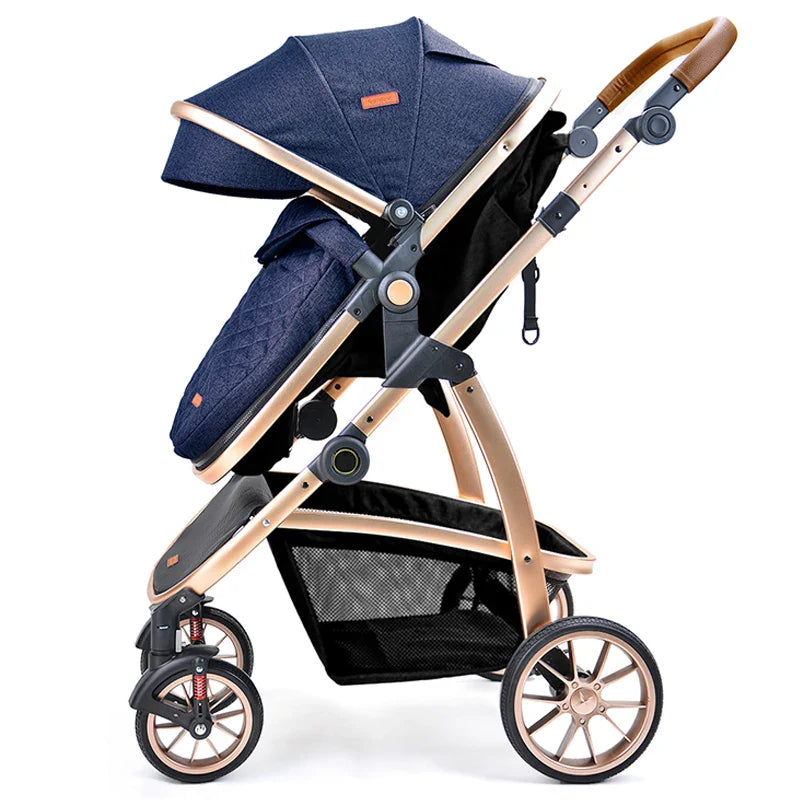 KTX-960467 3 in 1 Foldable Aluminium Alloy Stroller with Car Seat - Lightweight Travel Pram for Newborns