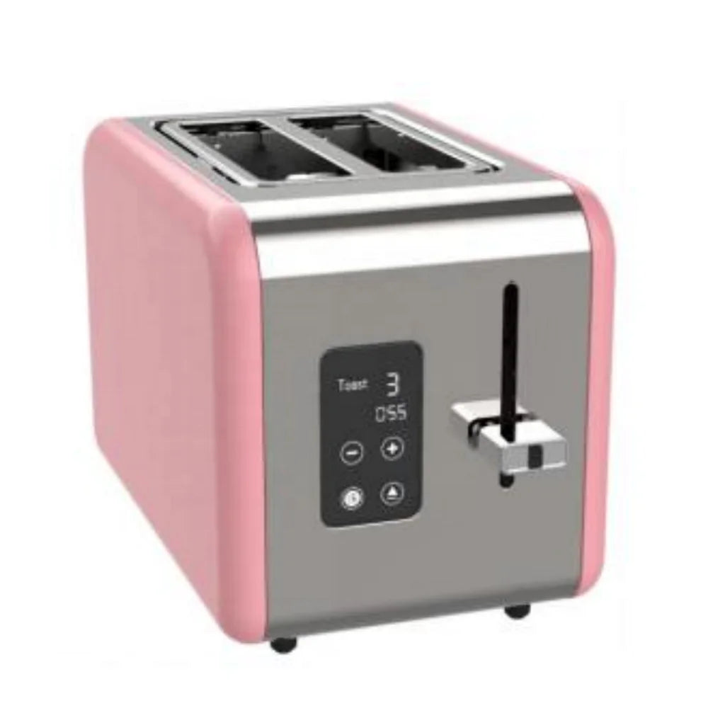 KTX-684371 Blue Portable Electric Bread Toaster for 2 Slices with Touch Screen Control and Removable Crumb Tray