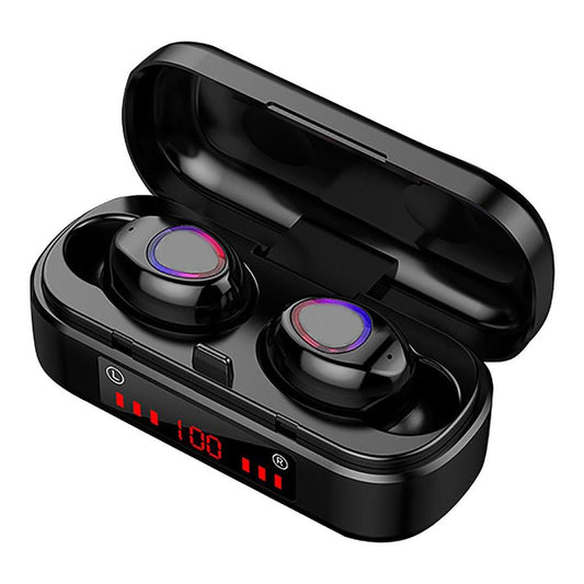 KTX-956307 Bluetooth Touch Headset with Battery Display, TWS Binaural Stereo Earbuds, 10m Range, Voice Control