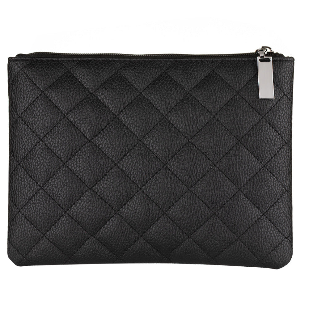 KTX-728659 15-Piece Matte Black Makeup Brush Set with Cosmetic Bag, Nylon Wool and Wooden Handle
