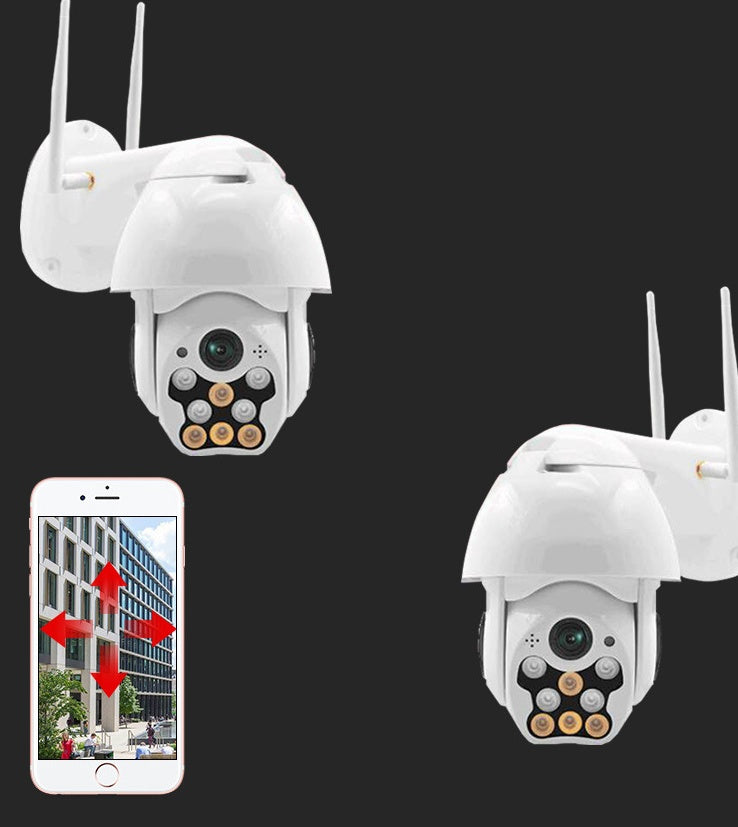 KTX-101075 1080P Wireless Outdoor Dome Camera with 360-Degree Panoramic View and Motion Detection