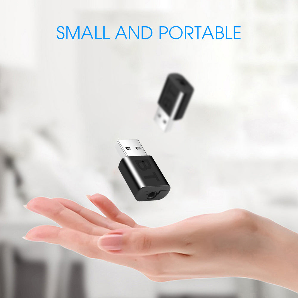 KTX-145363 Bluetooth 5.0 Audio Adapter - 2-in-1 Receiver and Transmitter for TV, Computer, and Car