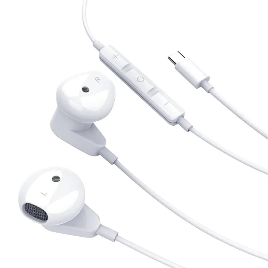 KTX-885587 Wired In-Ear Earphones with Microphone and Volume Control for iPhone 15 - Super Bass Sound