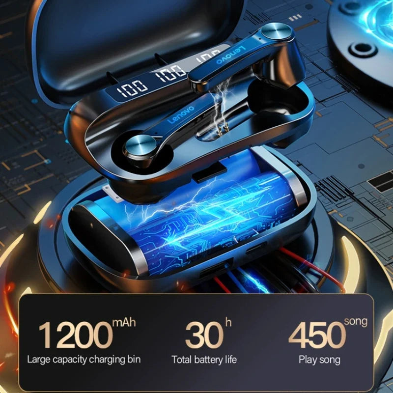 KTX-263251 True Wireless Bluetooth Earbuds with LED Display and Mini Charging Case