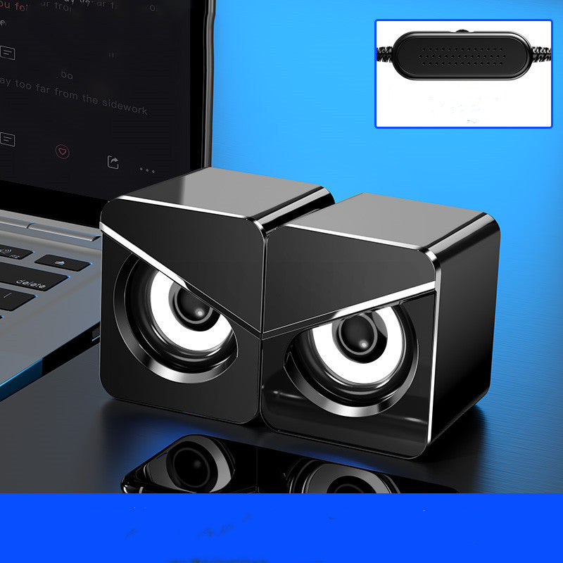 KTX-282835 USB Wired Mini Stereo Speakers with Volume Control for Desktop and Notebook Use