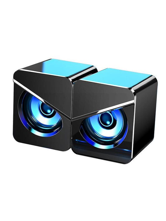 KTX-282835 USB Wired Mini Stereo Speakers with Volume Control for Desktop and Notebook Use