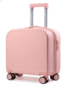 KTX-882771 Kids 20 Inch ABS Suitcase with Spinner Wheels - Square Travel Luggage for Students