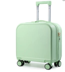 KTX-882771 Kids 20 Inch ABS Suitcase with Spinner Wheels - Square Travel Luggage for Students