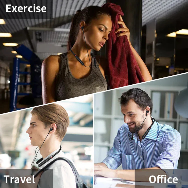 KTX-867475 Wireless Bluetooth 5.0 Neckband Earphones with Magnetic Design for Sports and Gym Use
