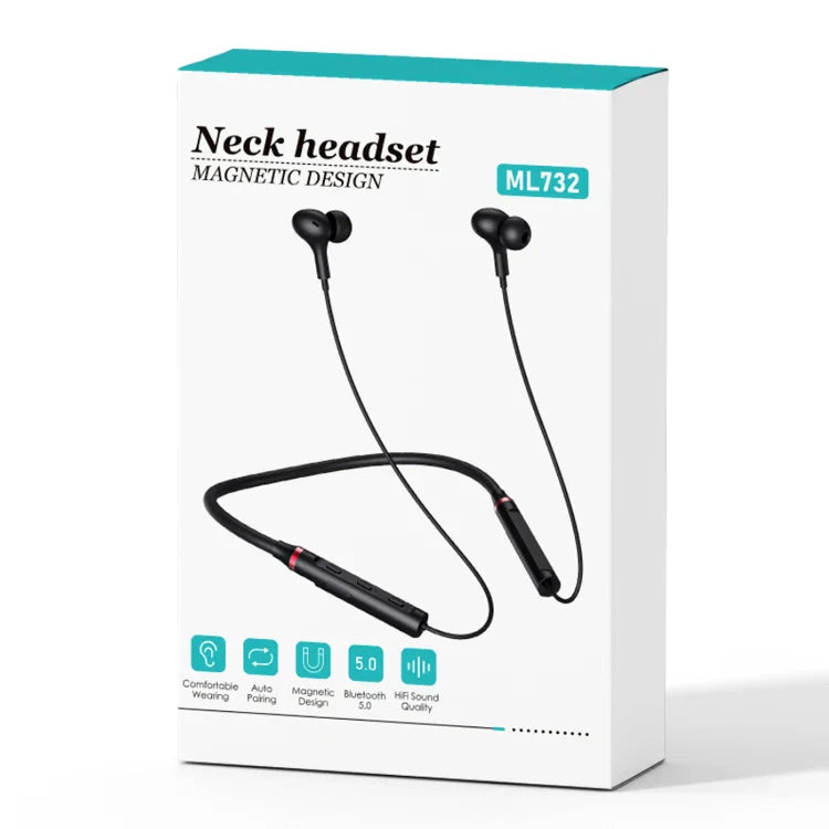 KTX-867475 Wireless Bluetooth 5.0 Neckband Earphones with Magnetic Design for Sports and Gym Use