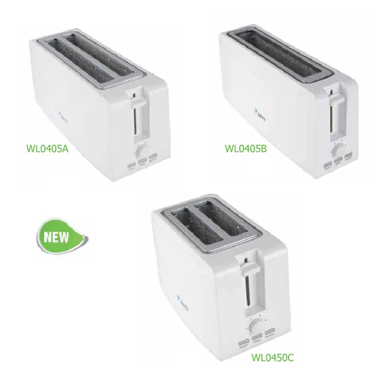 KTX-797331 1300W Long Slot 4-Slice Toaster for Household Use