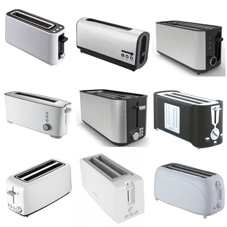 KTX-797331 1300W Long Slot 4-Slice Toaster for Household Use