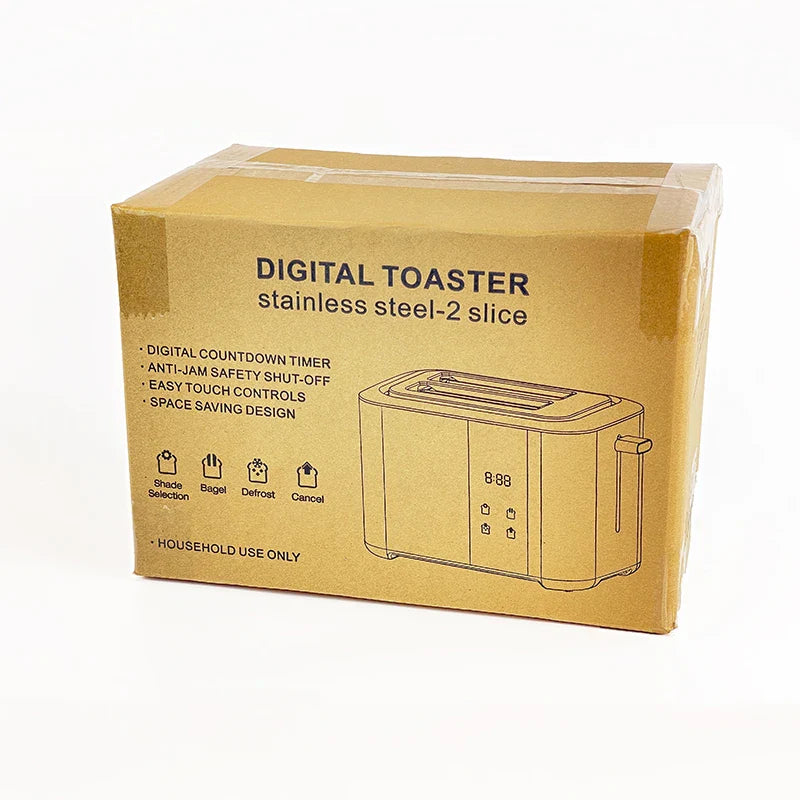 KTX-878675 ETL Certified Stainless Steel Touch Panel LED Toaster, 102V-60Hz