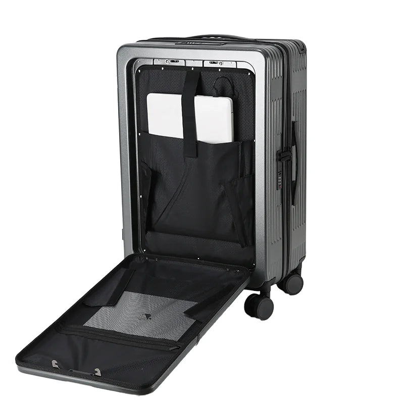 KTX-830739 High-Quality Soft Shell Travel Suitcase Set - Lightweight and Durable Carry-On Luggage