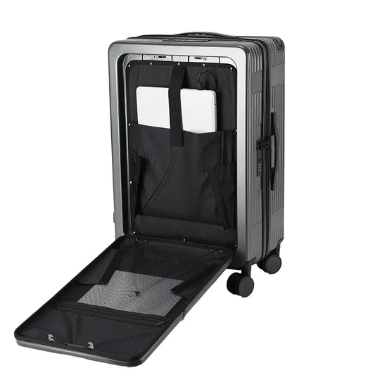KTX-830739 High-Quality Soft Shell Travel Suitcase Set - Lightweight and Durable Carry-On Luggage