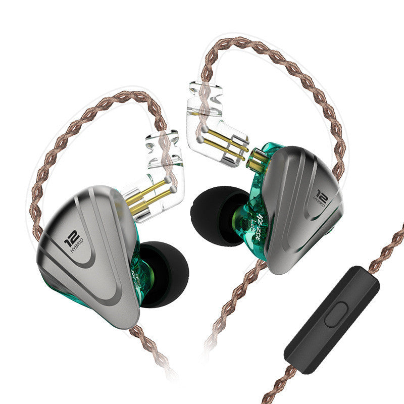 KTX-261971 KZ ZSX Terminator 12-Unit Hybrid Earphones with 3.5mm L-Bend Connector