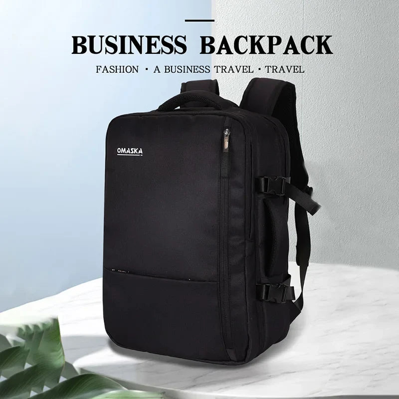 KTX-379731 Custom Logo Waterproof Nylon Laptop Backpack for 17-Inch Devices with USB Port - Unisex Fashion Design