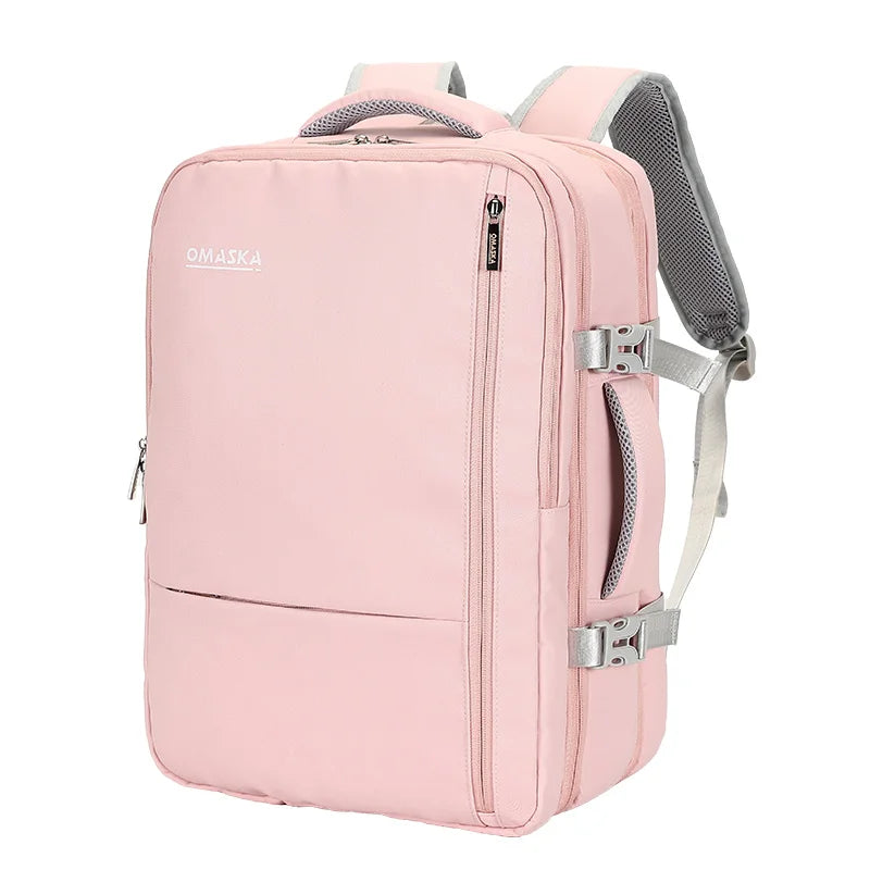 KTX-379731 Custom Logo Waterproof Nylon Laptop Backpack for 17-Inch Devices with USB Port - Unisex Fashion Design