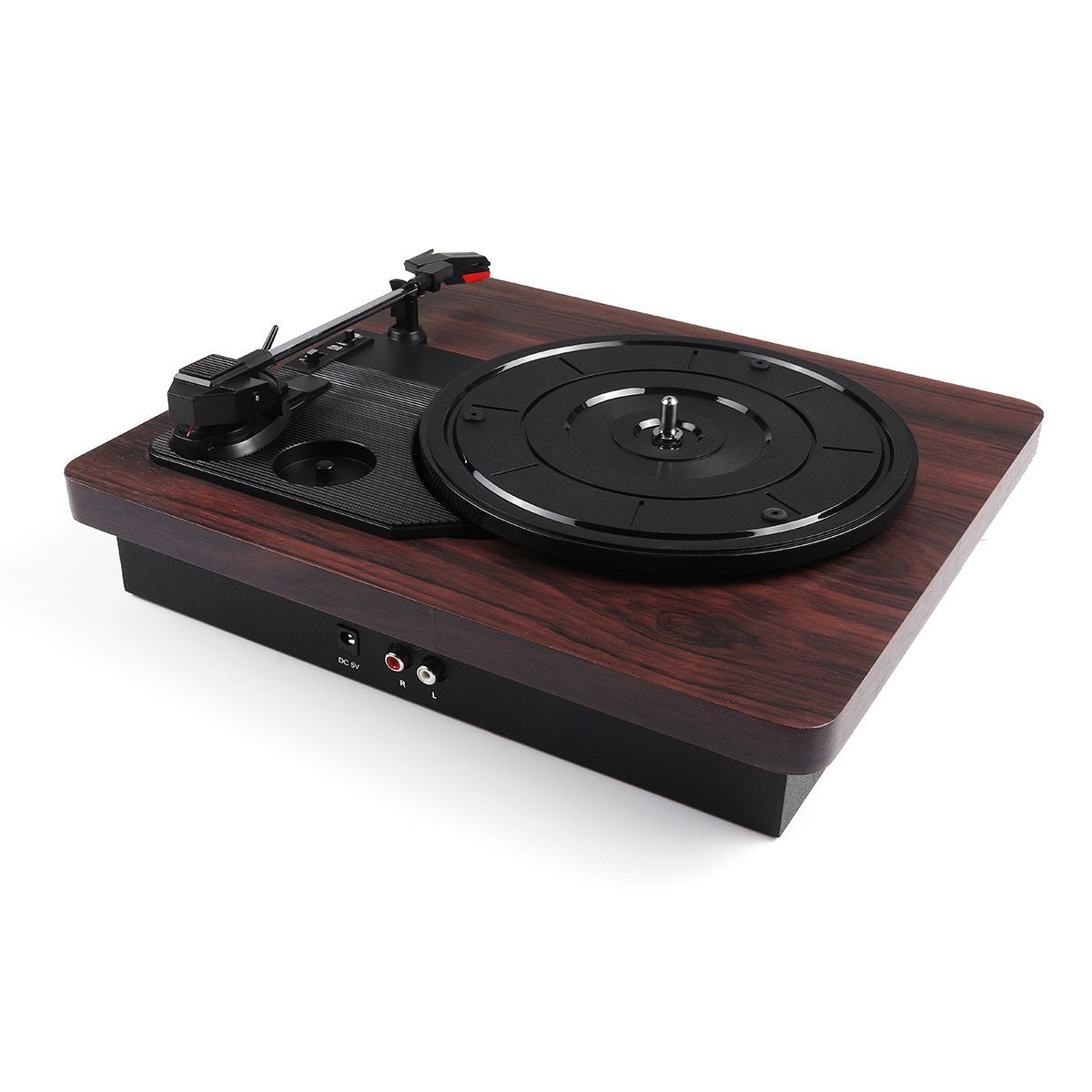 KTX-915987 Stylish Record Player Phonograph with External Amplifier Compatibility
