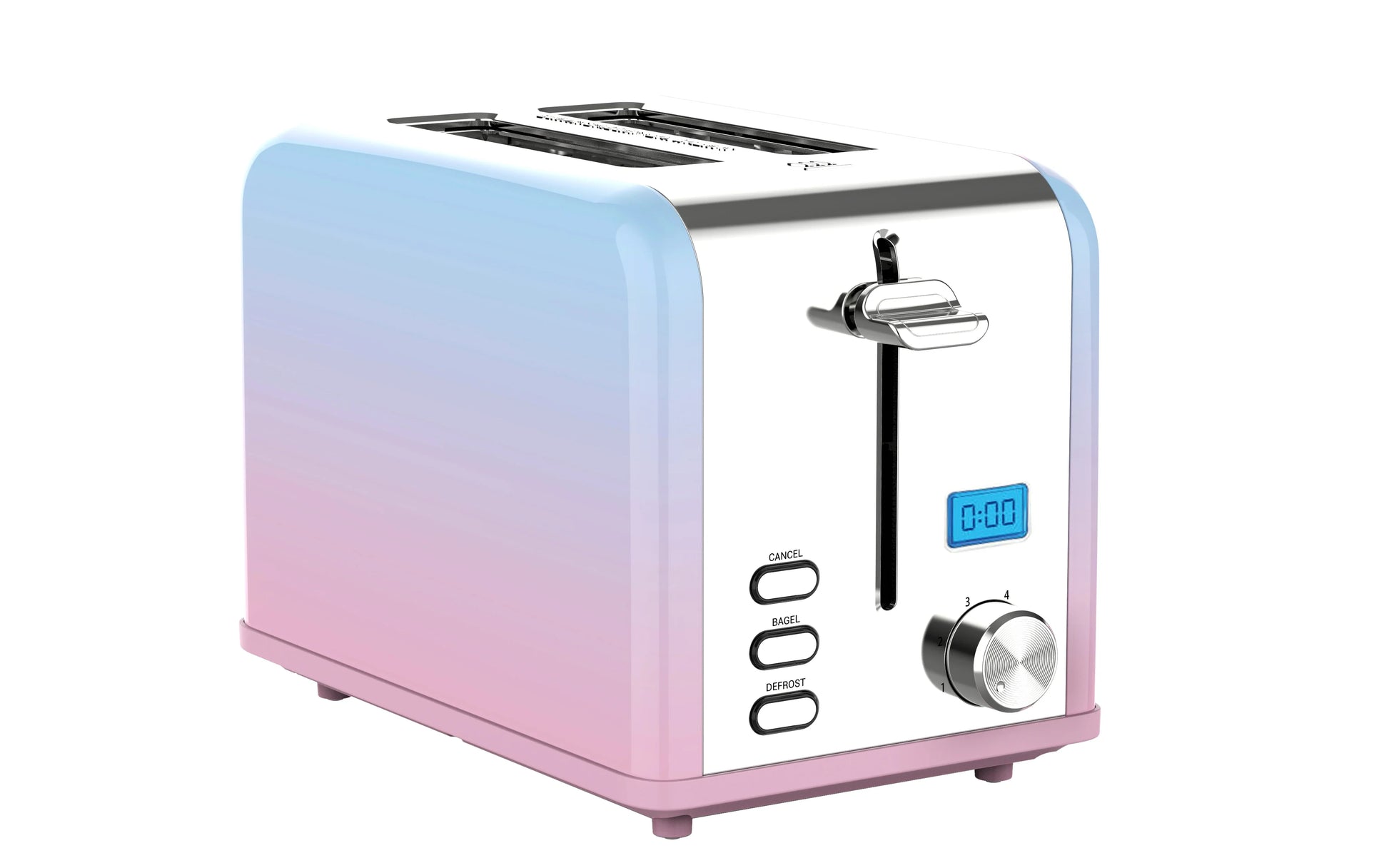 KTX-031315 Digital 2 Slice Touch Screen Bread Toaster in Modern Design