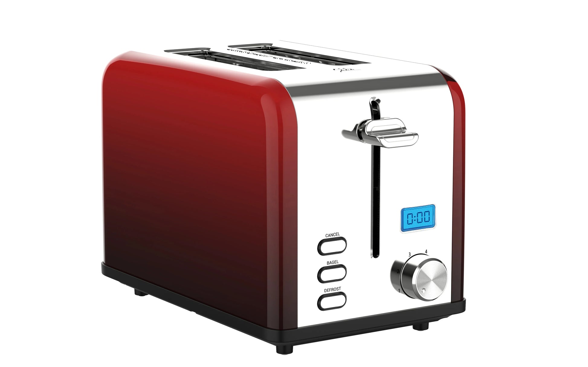 KTX-031315 Digital 2 Slice Touch Screen Bread Toaster in Modern Design