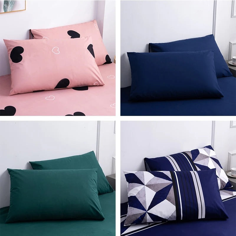 KTX-000019 Solid Color Waterproof Chemical Fiber Pillowcase for Home Textile Bedding