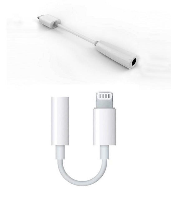 KTX-000339 Lightning to 3.5mm Headphone Adapter for iPhone - 0.2M Length, Plug and Play TPU Rubber Connector