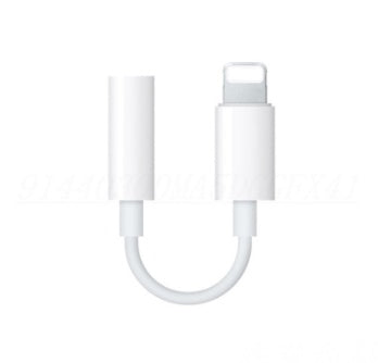 KTX-000339 Lightning to 3.5mm Headphone Adapter for iPhone - 0.2M Length, Plug and Play TPU Rubber Connector