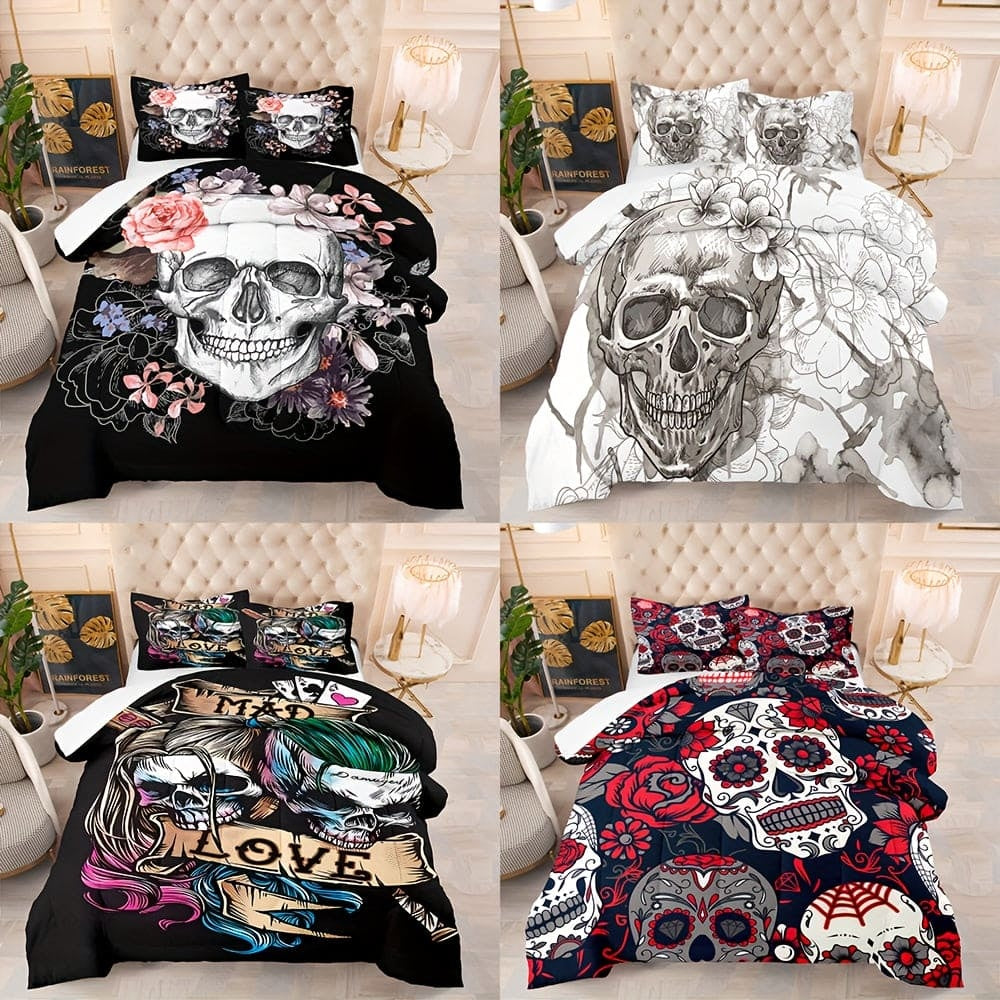 KTX-001107 Cartoon Anime Digital Print Bed Sheet and Pillowcase Set - 3 Pieces