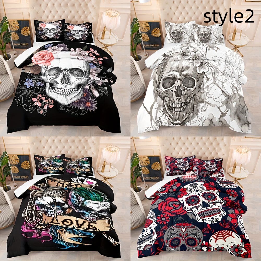 KTX-001107 Cartoon Anime Digital Print Bed Sheet and Pillowcase Set - 3 Pieces