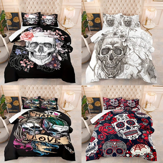 KTX-001107 Cartoon Anime Digital Print Bed Sheet and Pillowcase Set - 3 Pieces