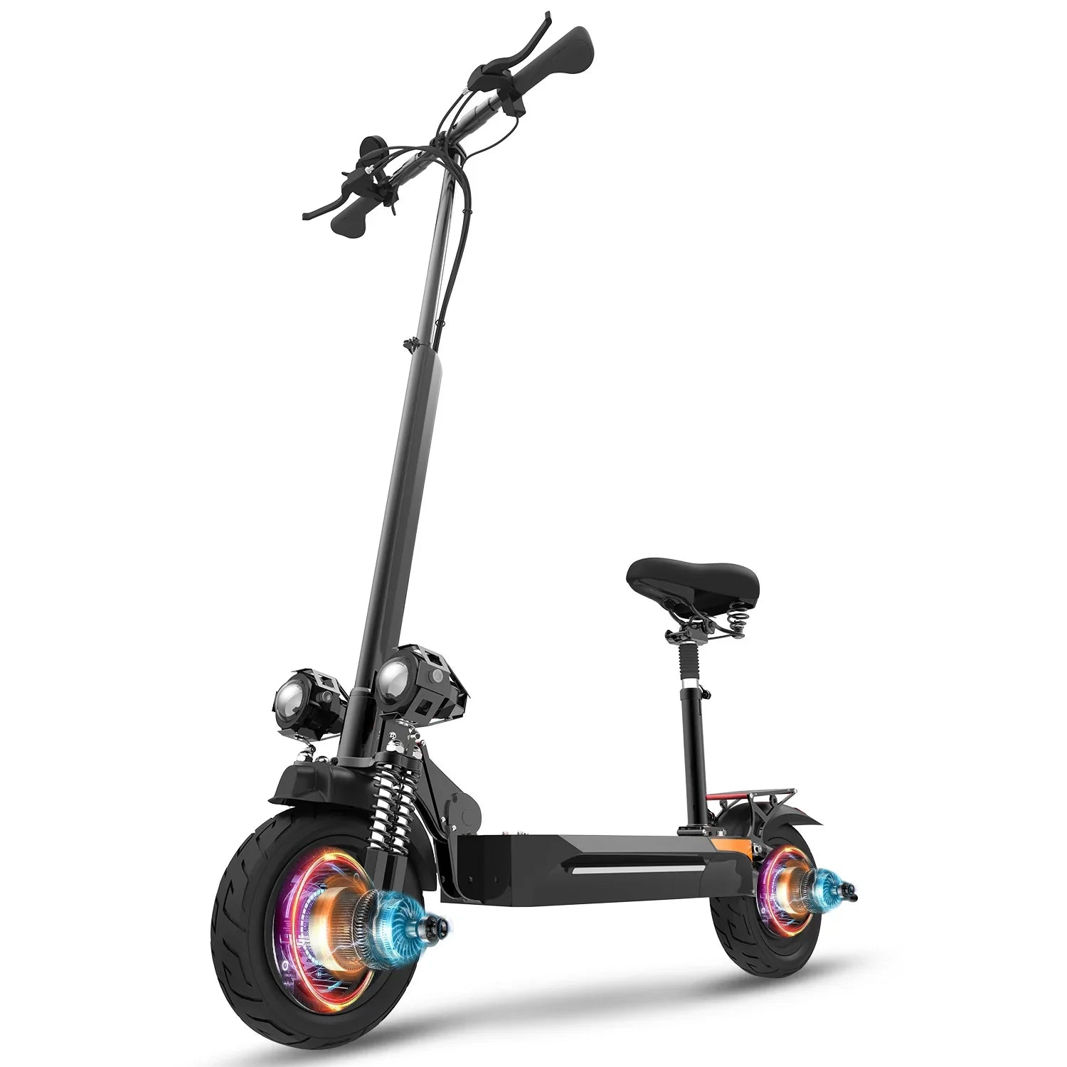 KTX-002451 2400W Dual Motor Electric Scooter, 65km/h Max Speed, 70km Range, Foldable E-Scooter, Waterproof, 300 lbs Load Capacity