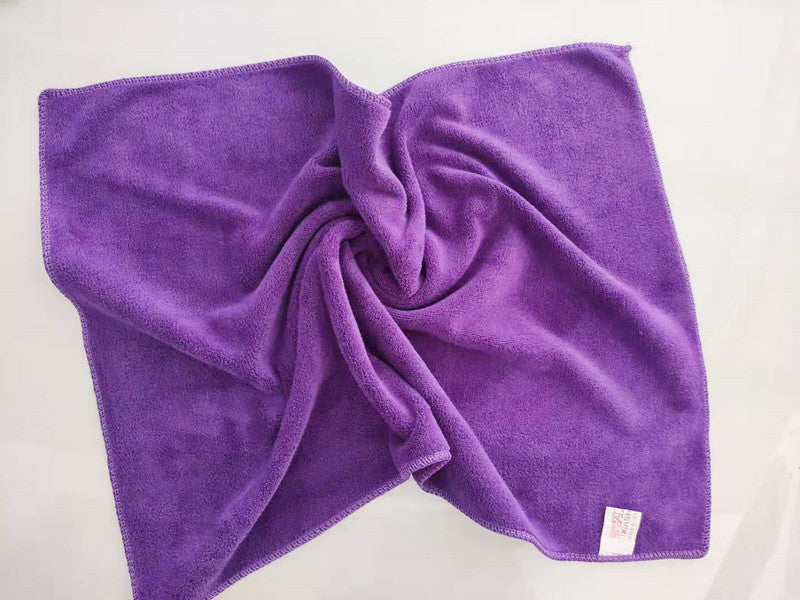 KTX-002515 Large Thick Microfiber Fleece Towel for Efficient Car Wiping – 450g in Multiple Colors