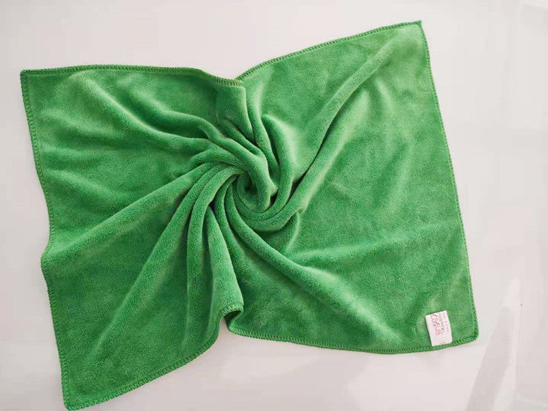 KTX-002515 Large Thick Microfiber Fleece Towel for Efficient Car Wiping – 450g in Multiple Colors