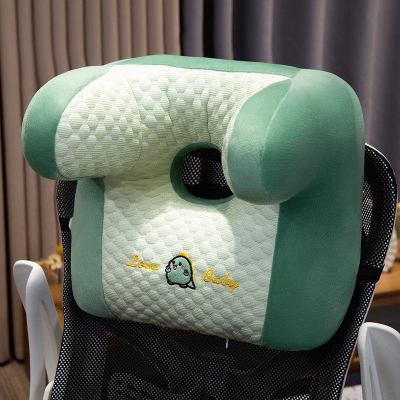 KTX-003219 Bohemian Ice Silk Nap Cushion for Neck and Back Support, 35x35cm