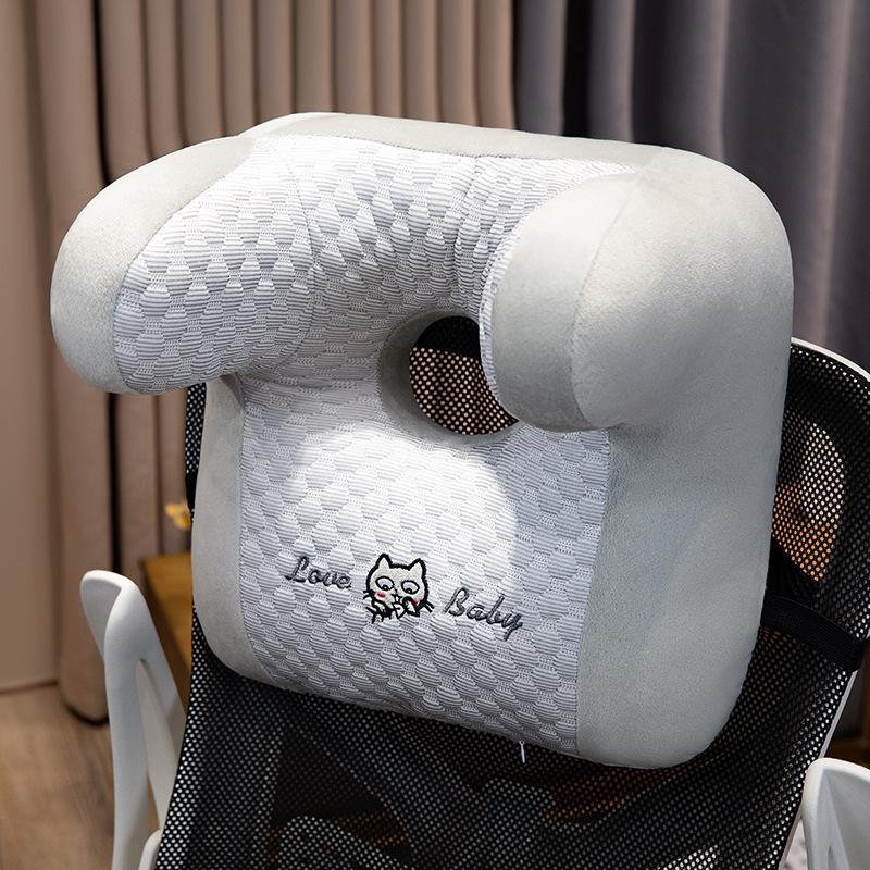 KTX-003219 Bohemian Ice Silk Nap Cushion for Neck and Back Support, 35x35cm