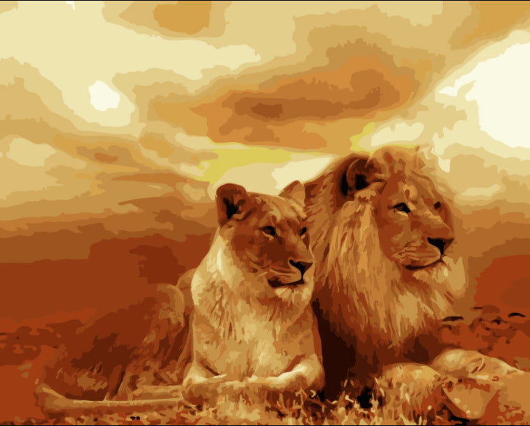 KTX-004179 Frameless Digital Oil Painting on Linen - 40x50 cm - Various Styles Available