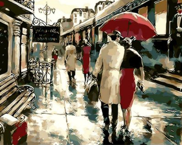 KTX-004179 Frameless Digital Oil Painting on Linen - 40x50 cm - Various Styles Available