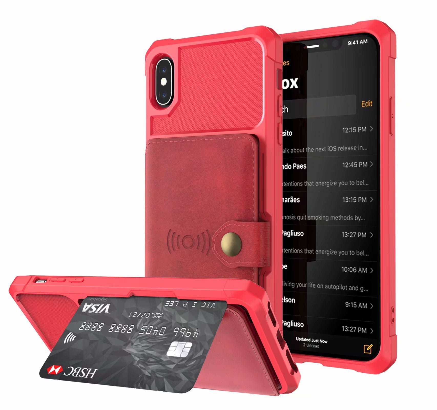 KTX-004499 Magnetic Protection Cover with Shiftable Stand for Stylish Device Protection