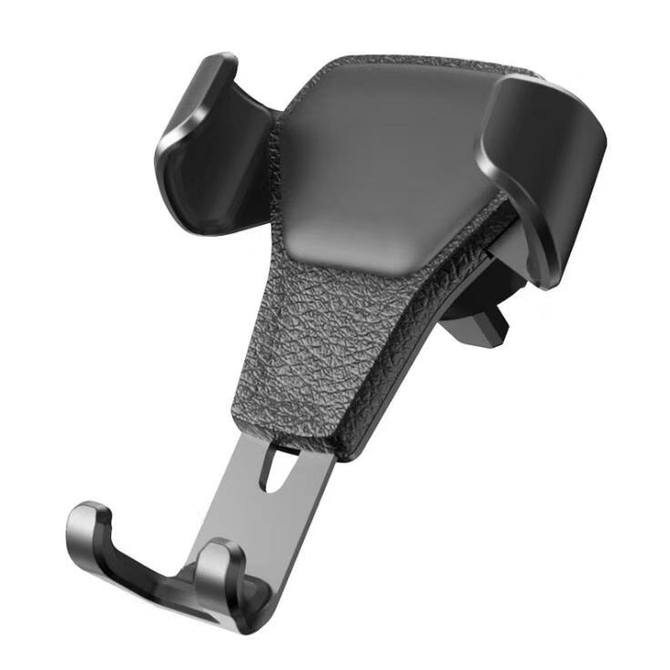 KTX-004627 Leather Grain Gravity Car Phone Holder - Black & White Options Available