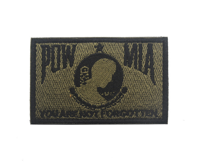 KTX-005075 POW MIA Embroidered Velcro Labels in Multiple Colors and Styles