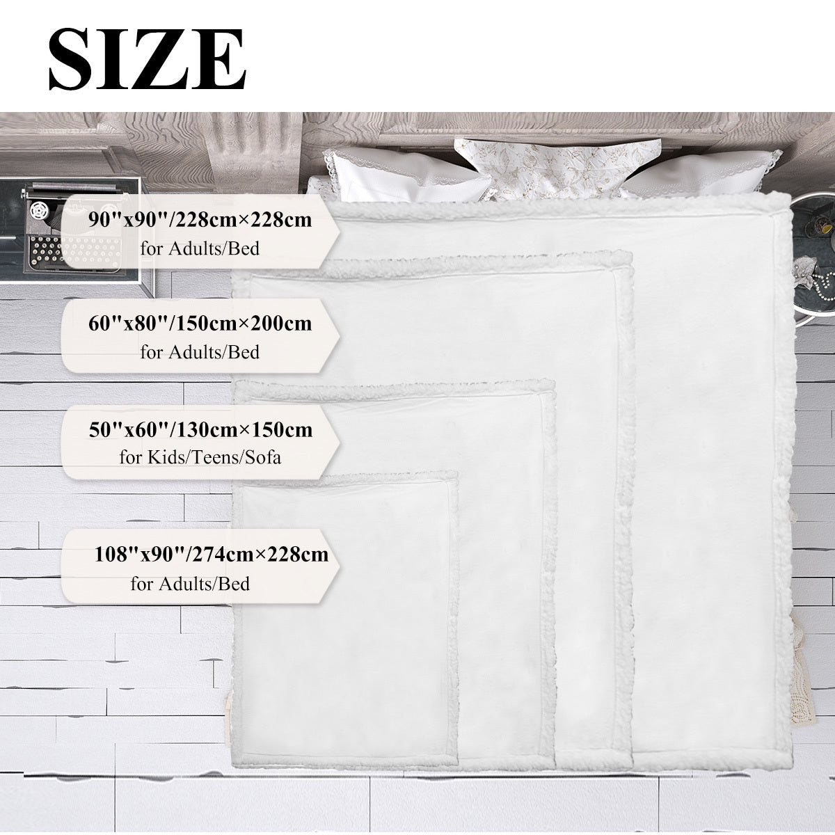 KTX-005395 Soft Lamb Wool Fleece Blanket with Heart and Horse Design - Versatile for Home, Office, and Outdoor Use