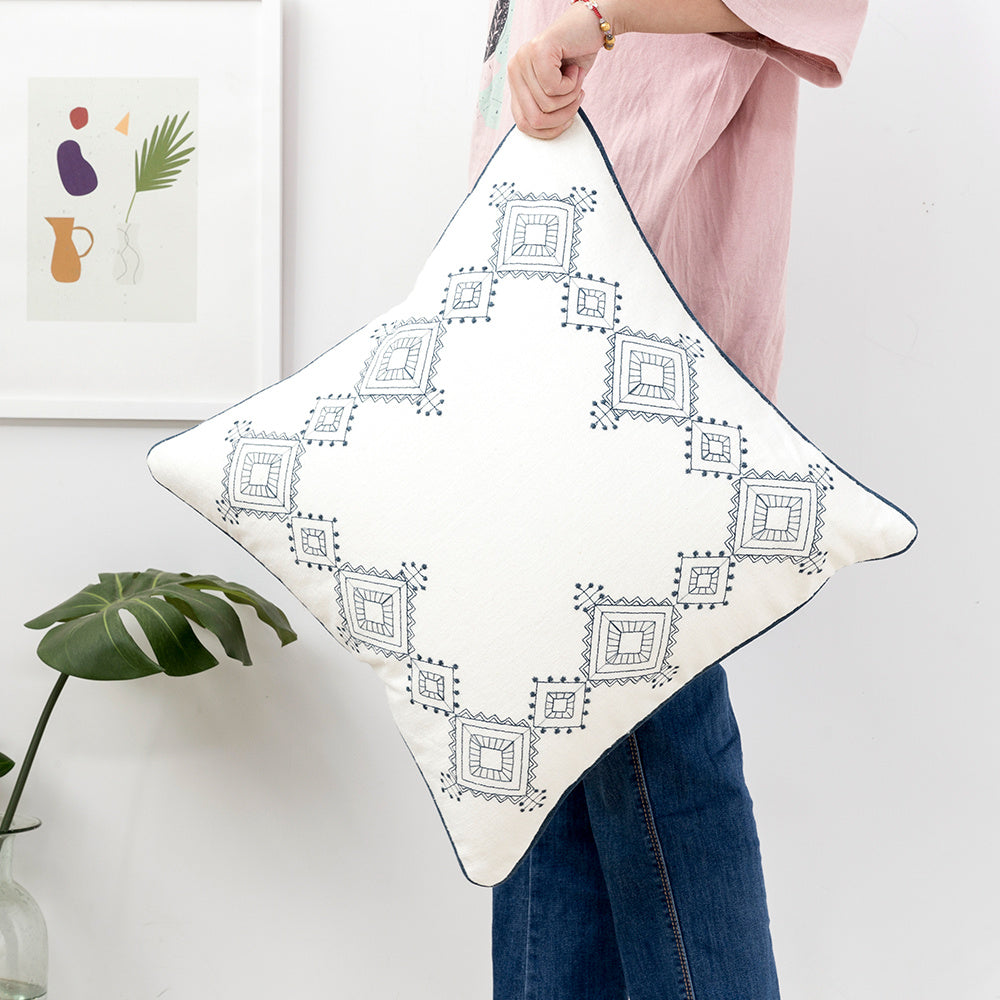 KTX-005523 Bohemian Style Cotton Couch Pillow - Various Sizes Available