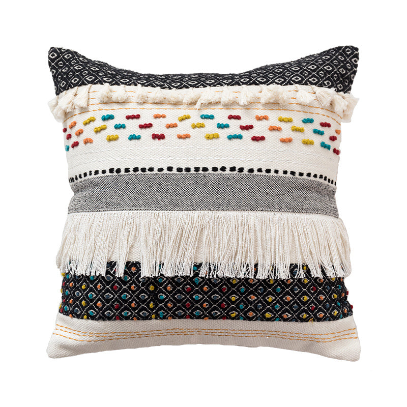 KTX-005523 Bohemian Style Cotton Couch Pillow - Various Sizes Available