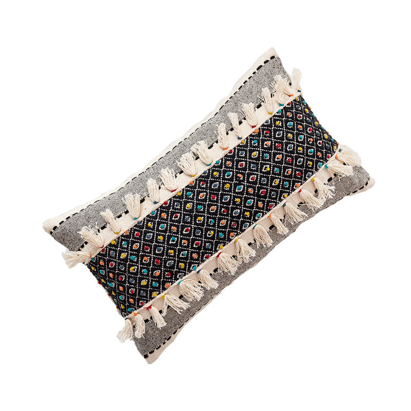 KTX-005523 Bohemian Style Cotton Couch Pillow - Various Sizes Available