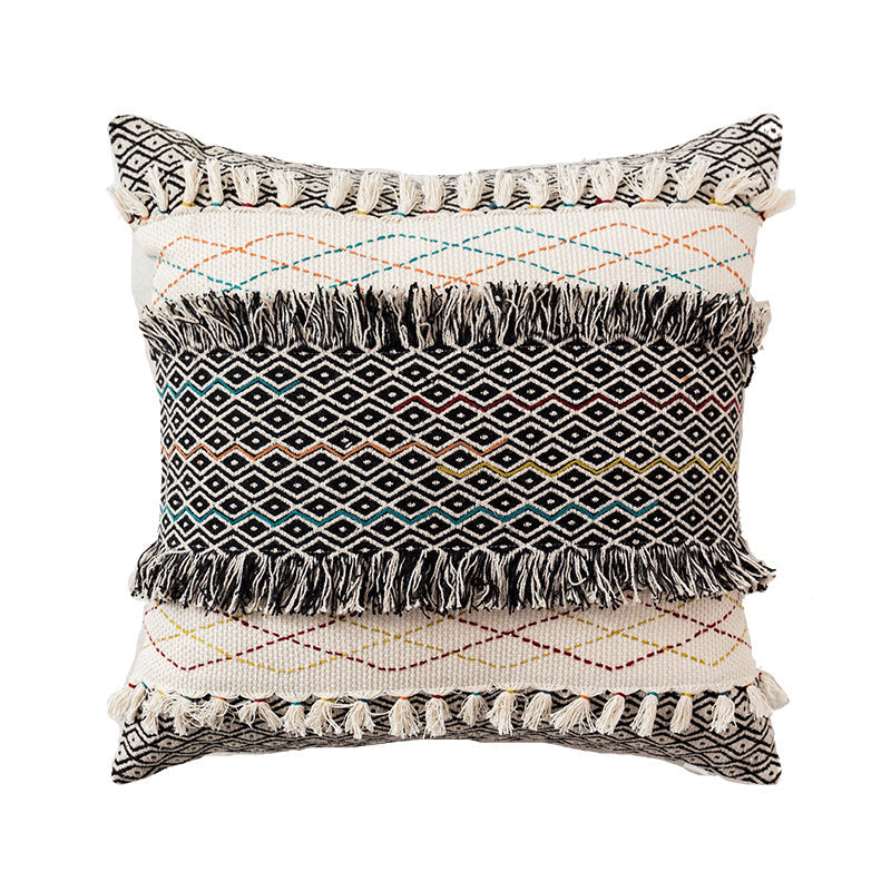KTX-005523 Bohemian Style Cotton Couch Pillow - Various Sizes Available