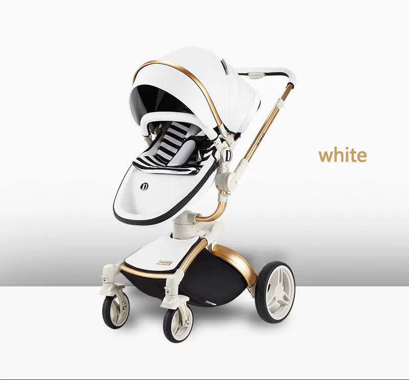 KTX-005587 Comfortable Large Space Foldable Baby Walker Chariot with PU and Aluminium Alloy Frame